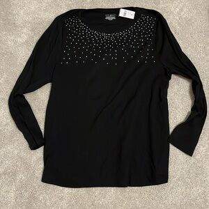 Lane Bryant Long Sleeve Embellished T-shirt NWT